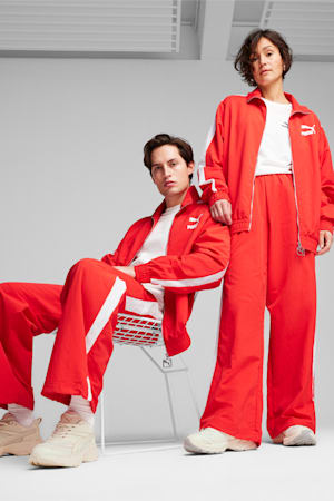 T7 Oversized Track Jacket Unisex, For All Time Red, extralarge-GBR