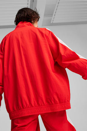 T7 Oversized Track Jacket Unisex, For All Time Red, extralarge-GBR