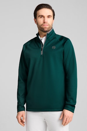 Waffle Fleece Golf Quarter-Zip Men, Dark Myrtle, extralarge-GBR