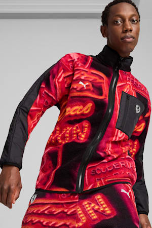 Scuderia Ferrari Race Neon Energy Fleece Jacket Men, PUMA Black, extralarge-GBR
