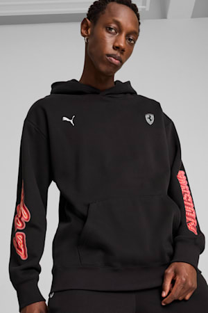 Scuderia Ferrari Race Neon Energy Hoodie Men, PUMA Black, extralarge-GBR