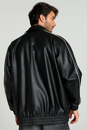T7 Pleather Track Jacket, PUMA Black, extralarge-GBR