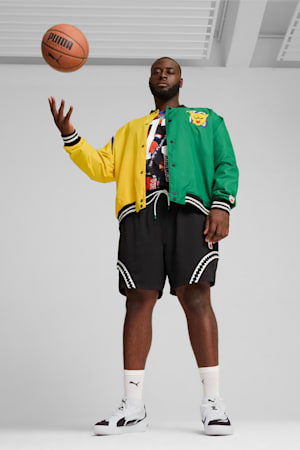 Crowd Craze Basketball Jacket Men, Yellow Sizzle, extralarge-GBR