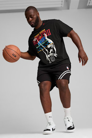 Crowd Craze Basketball Tee 1 Men, PUMA Black, extralarge-GBR