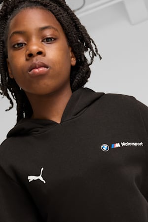 BMW M Motorsport Essentials+ Hoodie Youth, PUMA Black, extralarge-GBR