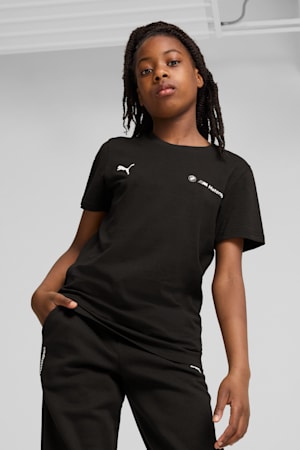 BMW M Motorsport ESS+ Logo Tee Youth, PUMA Black, extralarge-GBR