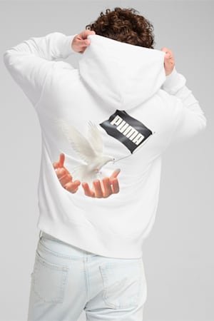 PUMA x MÁS TIEMPO Hoodie Men, PUMA White, extralarge-GBR