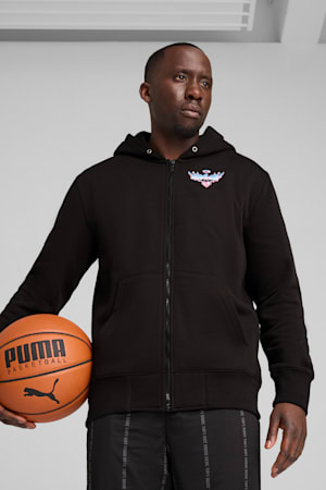 Iridescent Hornets Basketball Hoodie Men, PUMA Black, extralarge-GBR