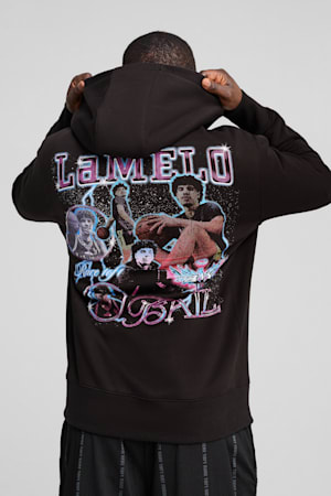 Iridescent Hornets Basketball Hoodie Men, PUMA Black, extralarge-GBR