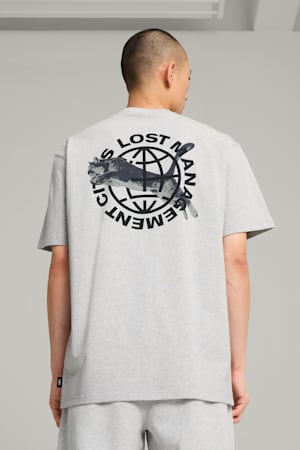 PUMA x LMC Cat Tee Men, Light Gray Heather, extralarge-GBR