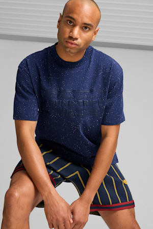 PUMA HOOPS x POLAR EXPRESS Tee Men, Club Navy, extralarge-GBR