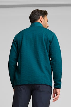 PUMA x ARNOLD PALMER Jacquard Quarter-Zip Top Men, Cold Green, extralarge-GBR