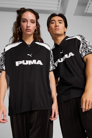 Relaxed Football Jersey Unisex, PUMA Black-Galactic Gray, extralarge-GBR