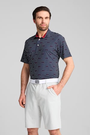 MATTR Burgh Golf Polo Men, Deep Navy-White Glow, extralarge-GBR