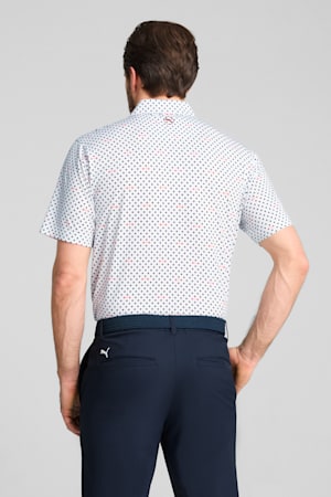 MATTR Burgh Golf Polo Men, White Glow-Deep Navy, extralarge-GBR