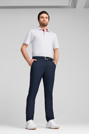 MATTR Burgh Golf Polo Men, White Glow-Deep Navy, extralarge-GBR