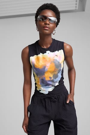 YONA Graphic Top Women, New Navy, extralarge-GBR