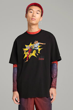 PUMA x ARIES Graphic Tee Unisex, PUMA Black, extralarge-GBR