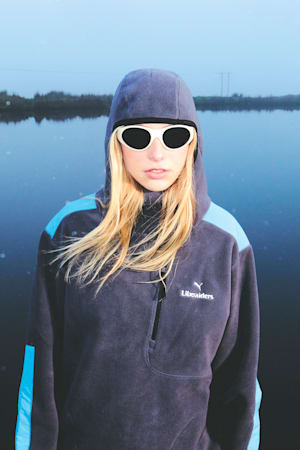 PUMA x LIBERAIDERS Balaclava Hoodie Unisex, Galactic Gray, extralarge-GBR