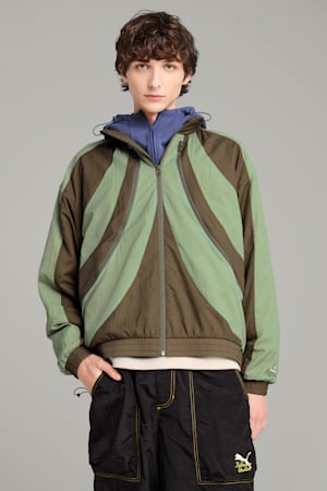 PUMA x KIDSUPER Windbreaker Men, Dusty Green, extralarge-GBR