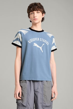 PUMA x KIDSUPER Ringer Tee Men, Cool Blue, extralarge-GBR