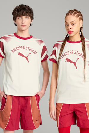 PUMA x KIDSUPER Ringer Tee Men, Warm White, extralarge-GBR