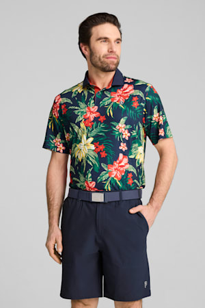 PUMA x PALM TREE CREW Floral Polo Men, Deep Navy, extralarge-GBR