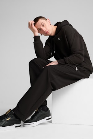 WARDROBE ESS Relaxed Hoodie Men, PUMA Black, extralarge-GBR