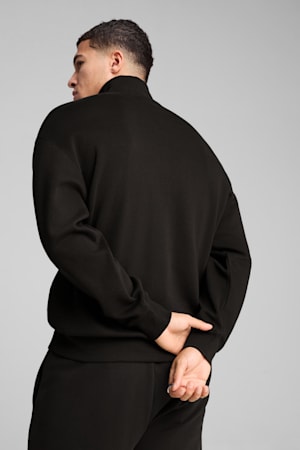 WARDROBE ESS Relaxed Half Zip Crew Men, PUMA Black, extralarge-GBR