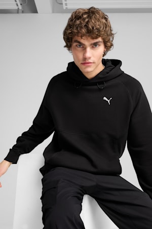 PUMATECH DELTAKNIT Relaxed Hoodie Men, PUMA Black, extralarge-GBR