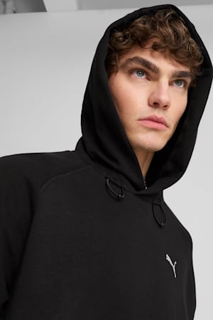 PUMATECH DELTAKNIT Relaxed Hoodie Men, PUMA Black, extralarge-GBR