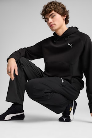 PUMATECH DELTAKNIT Relaxed Hoodie Men, PUMA Black, extralarge-GBR