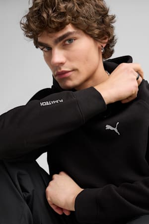 PUMATECH DELTAKNIT Relaxed Hoodie Men, PUMA Black, extralarge-GBR