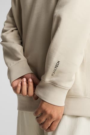 PUMATECH DELTAKNIT Relaxed Hoodie Men, Desert Dust, extralarge-GBR
