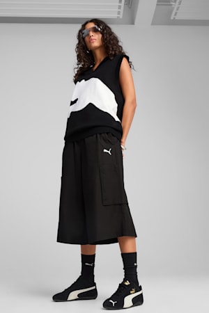 FUTURE.PUMA.ARCHIVE Relaxed Graphic Knitted Vest Unisex, PUMA Black, extralarge-GBR