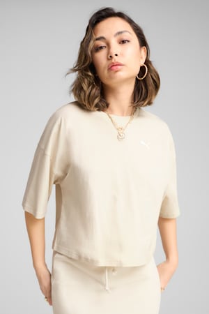 WARDROBE Essentials Oversized Short Tee Women, Alpine Snow, extralarge-GBR