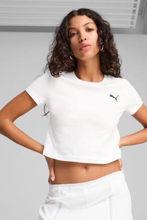 WARDROBE Essentials Baby Tee Women, PUMA White, extralarge-GBR