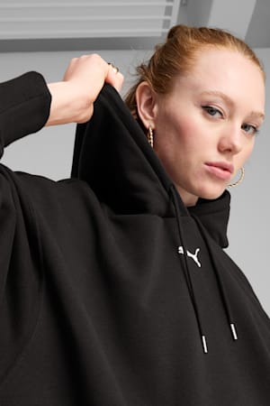 WARDROBE ESS Oversized Hoodie Women, PUMA Black, extralarge-GBR