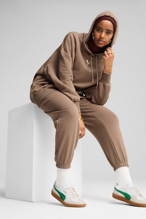 WARDROBE ESS Oversized Hoodie Women, Totally Taupe, extralarge-GBR