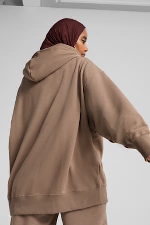 WARDROBE ESS Oversized Hoodie Women, Totally Taupe, extralarge-GBR