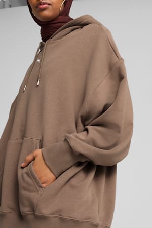 WARDROBE ESS Oversized Hoodie Women, Totally Taupe, extralarge-GBR