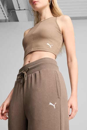 Wardrobe Essentials Relaxed Wide Leg Sweatpants Women, Totally Taupe, extralarge-GBR