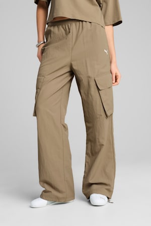 WARDROBE Essentials Relaxed Woven Cargo Pants Women, Velvet Moss, extralarge-GBR