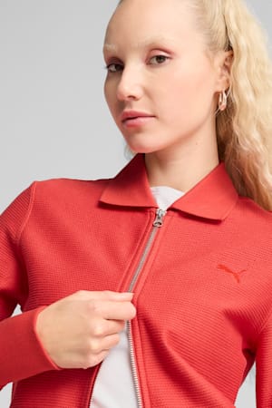 PREMIUM Essentials Knitted Cardigan Women, Red Fire, extralarge-GBR