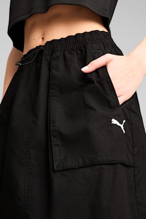 FUTURE.PUMA.ARCHIVE Zip-Off Maxi Woven Skirt Women, PUMA Black, extralarge-GBR