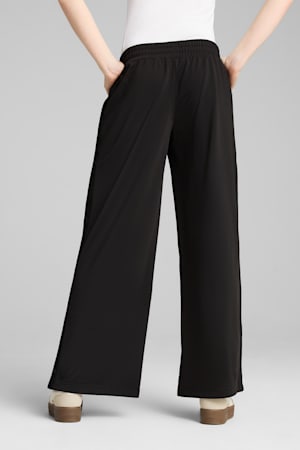 WARDROBE Essentials Low Rise Popper Pants Women, PUMA Black, extralarge-GBR