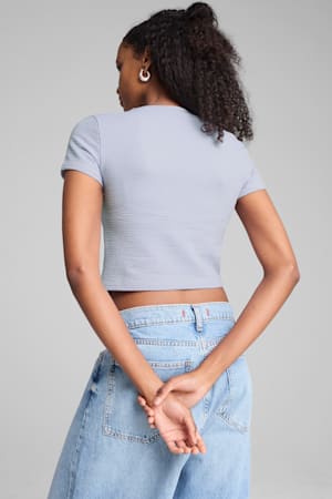 DARE TO Textured Baby Tee Women, Cool Weather, extralarge-GBR