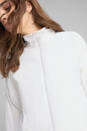 DARE TO Oversized Zip-Off Woven Jacket Women, PUMA White, extralarge-GBR