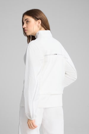 DARE TO Oversized Zip-Off Woven Jacket Women, PUMA White, extralarge-GBR