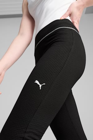 DARE TO Textured Flared Leggings Women, PUMA Black, extralarge-GBR